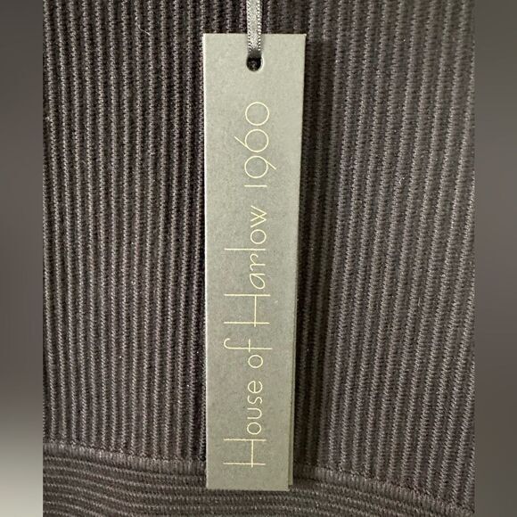 HOUSE OF HARLOW 1960 Crop Top & Skirt Set Anthropologie Black bodycon size small - Picture 8 of 13